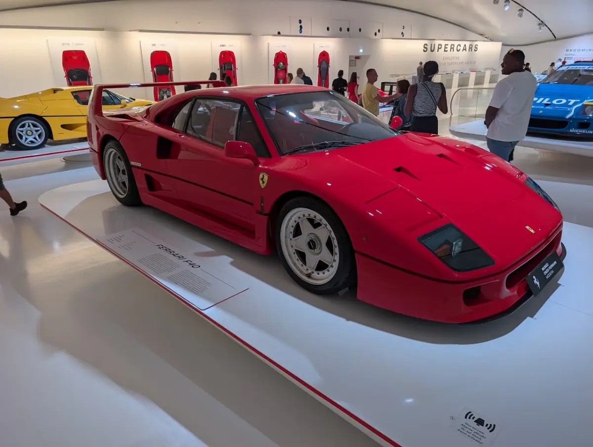 Ferrari F40 at the Enzo Ferarri Museum Modena